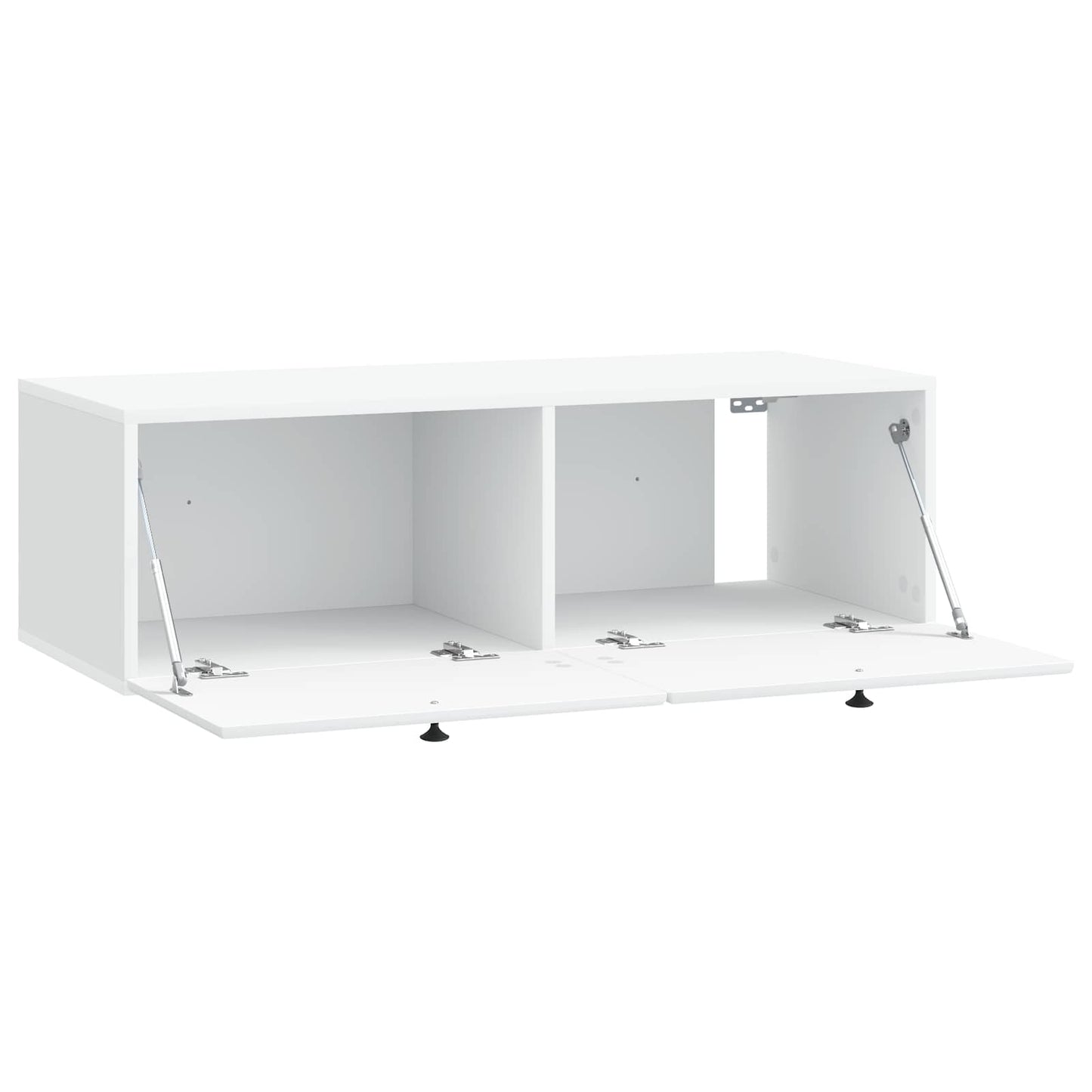 Wandmontierter TV-Schrank 98 x 41 x 30 cm Weiß Holzwerkstoff