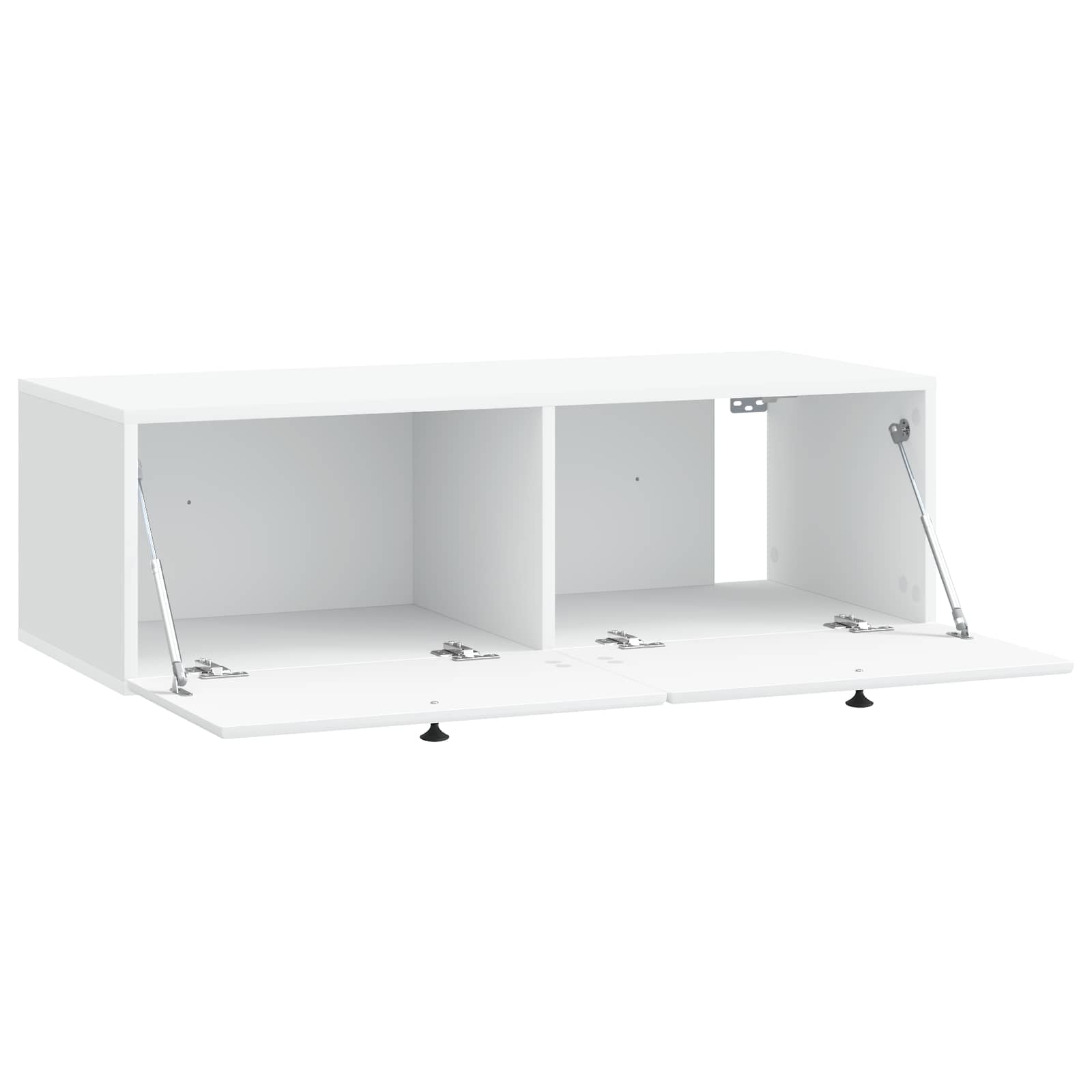 Wandmontierter TV-Schrank 98 x 41 x 30 cm Weiß Holzwerkstoff