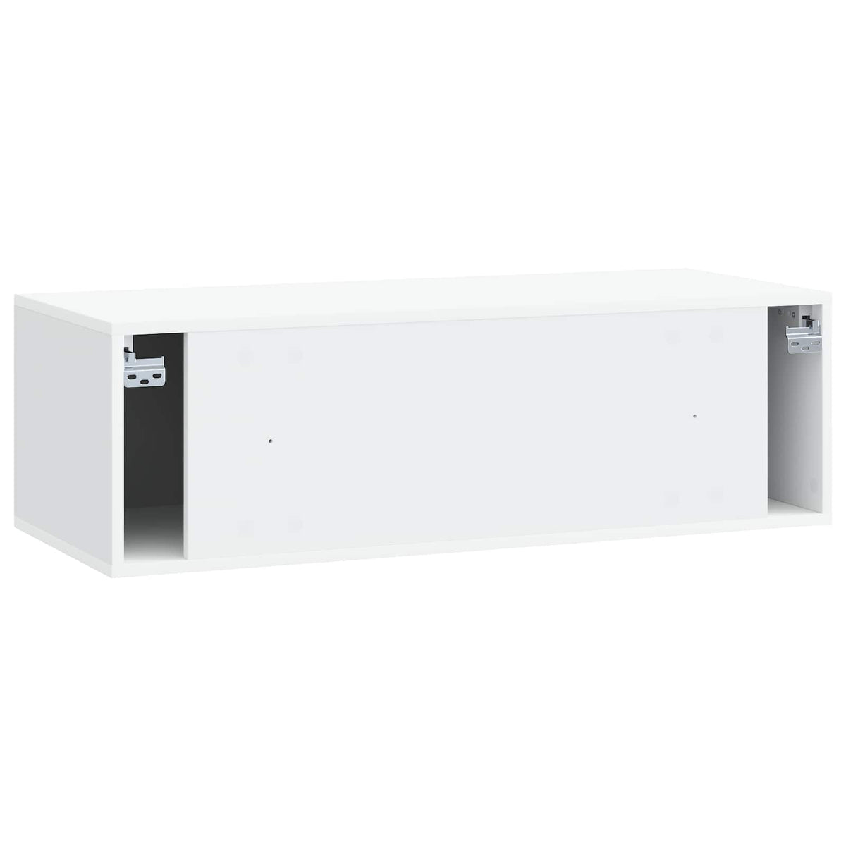 Wandmontierter TV-Schrank 98 x 41 x 30 cm Weiß Holzwerkstoff
