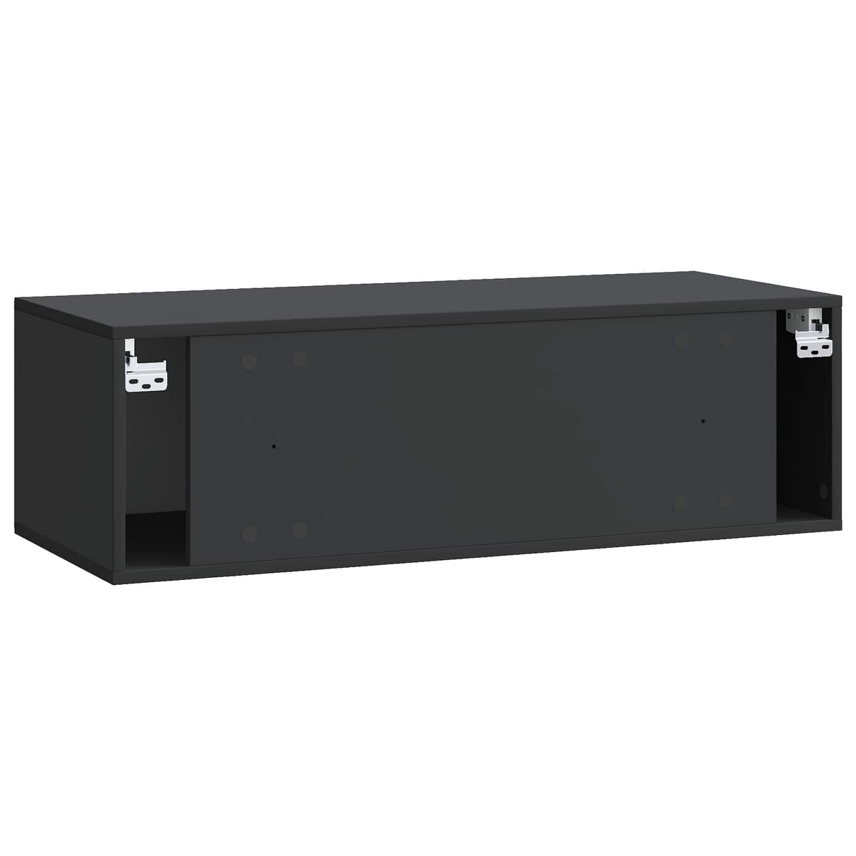 Wandmontierter TV-Schrank 98 x 41 x 30 cm Schwarz Holzwerkstoff