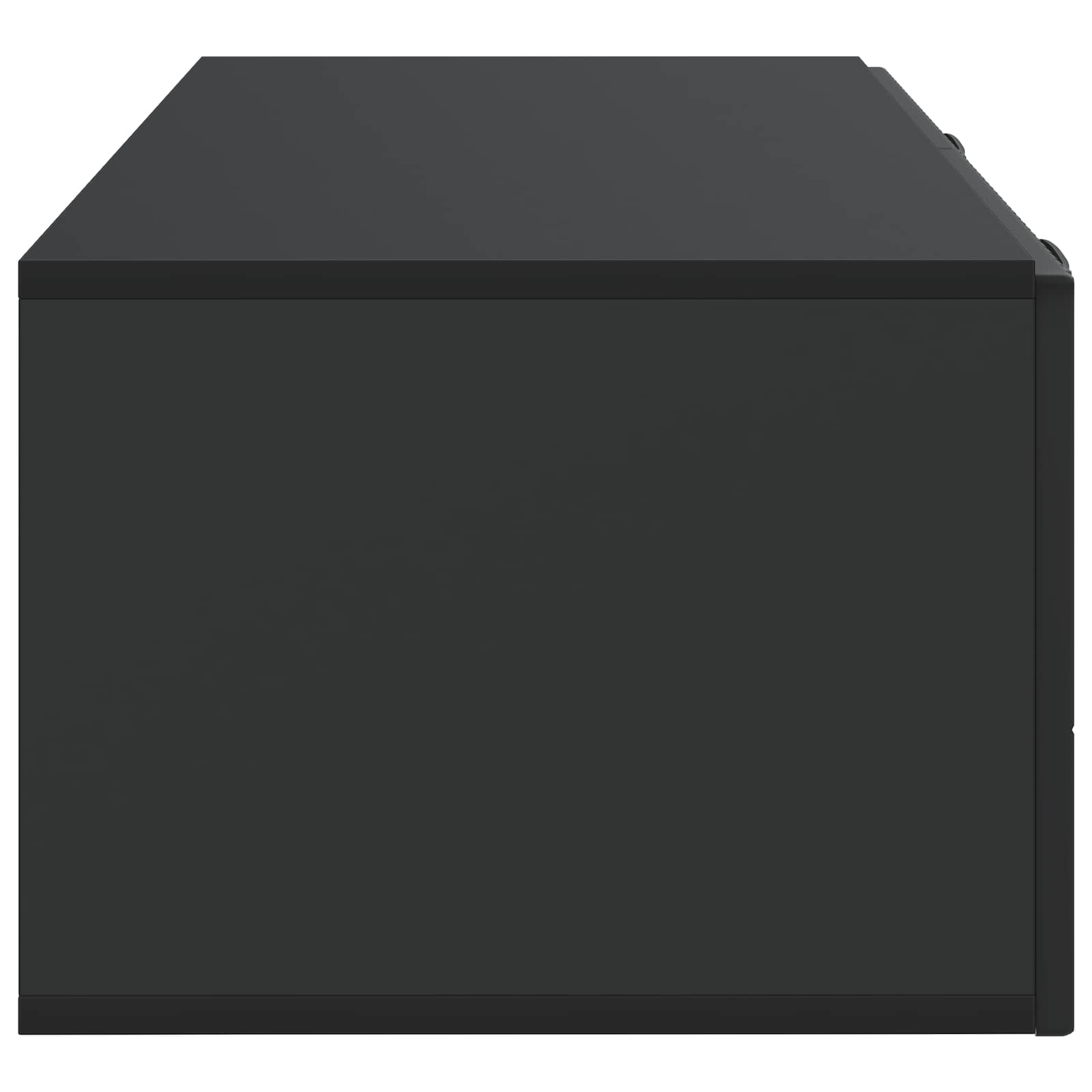 Wandmontierter TV-Schrank 98 x 41 x 30 cm Schwarz Holzwerkstoff