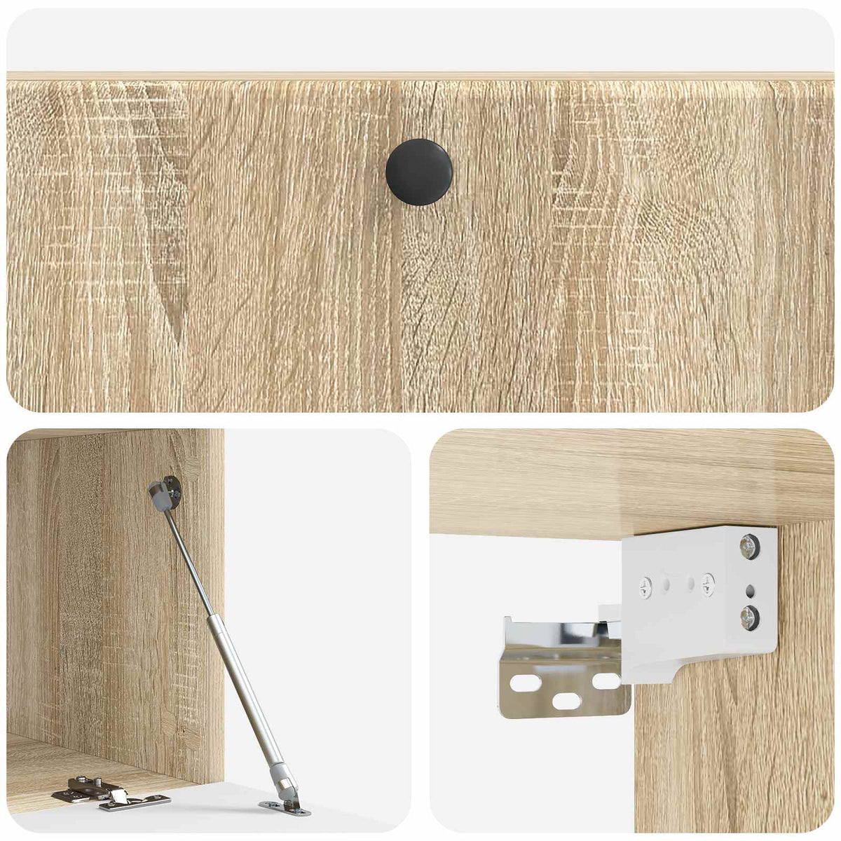 Wandmontierter TV-Schrank 98 x 41 x 30 cm Sonoma-Eiche
