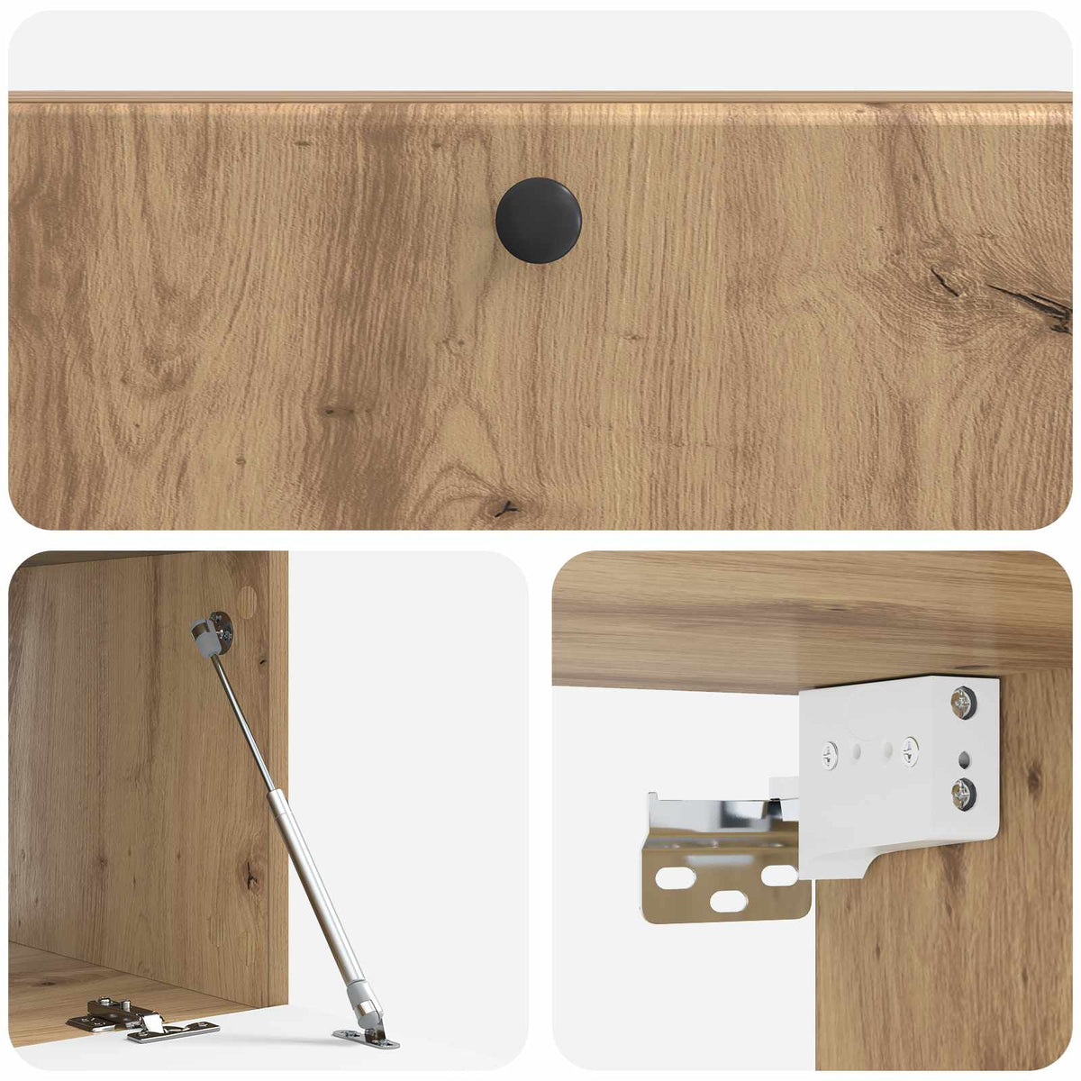 Wandmontierter TV-Schrank 98 x 41 x 30 cm Artisan-Eiche