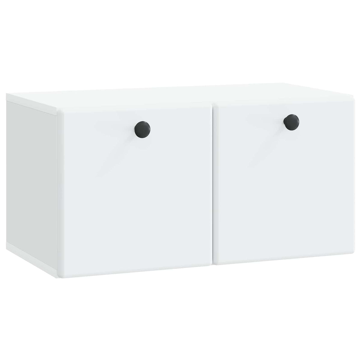 Wandmontierter TV-Schrank 59,5 x 31 x 30 cm Weiß Holzwerkstoff