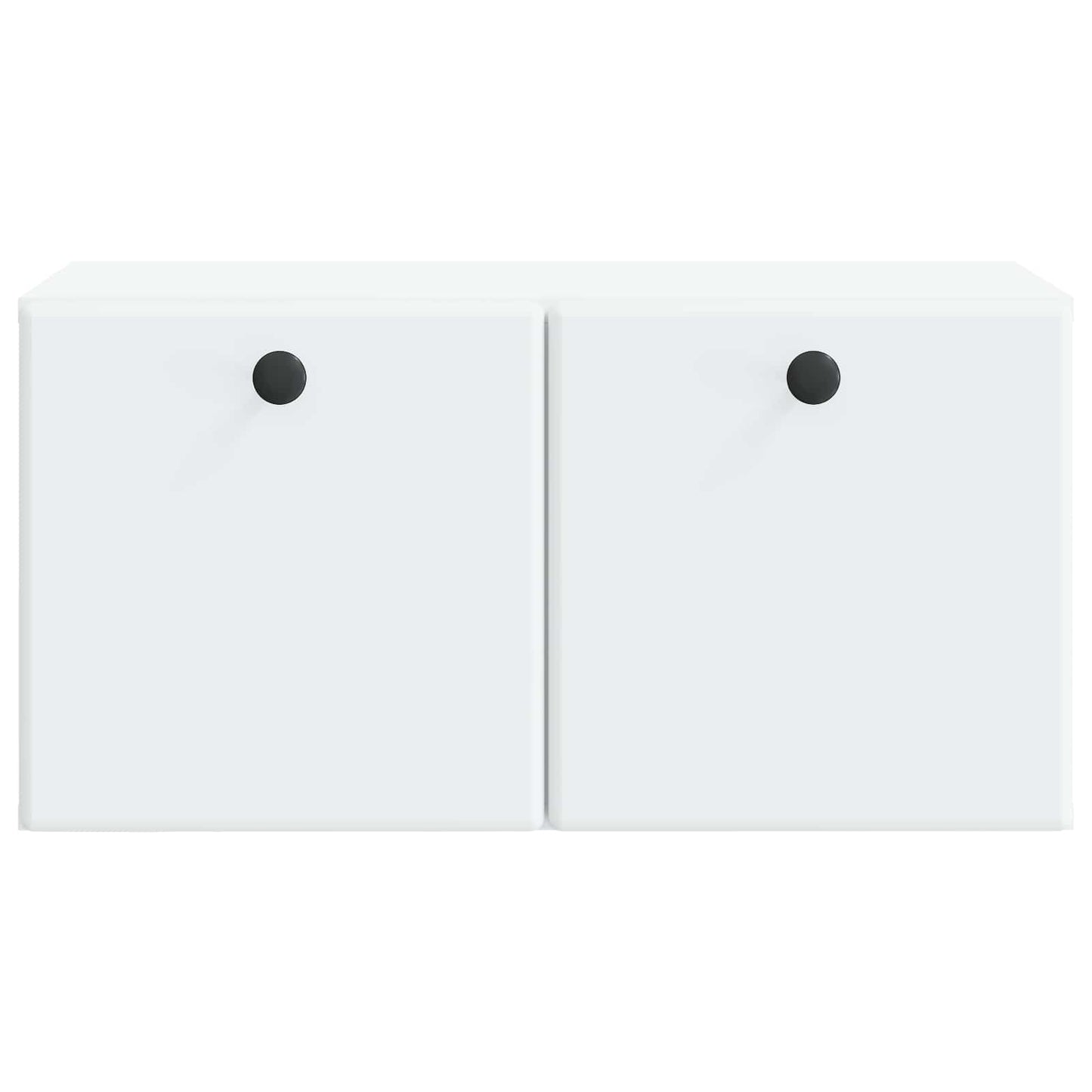 Wandmontierter TV-Schrank 59,5 x 31 x 30 cm Weiß Holzwerkstoff