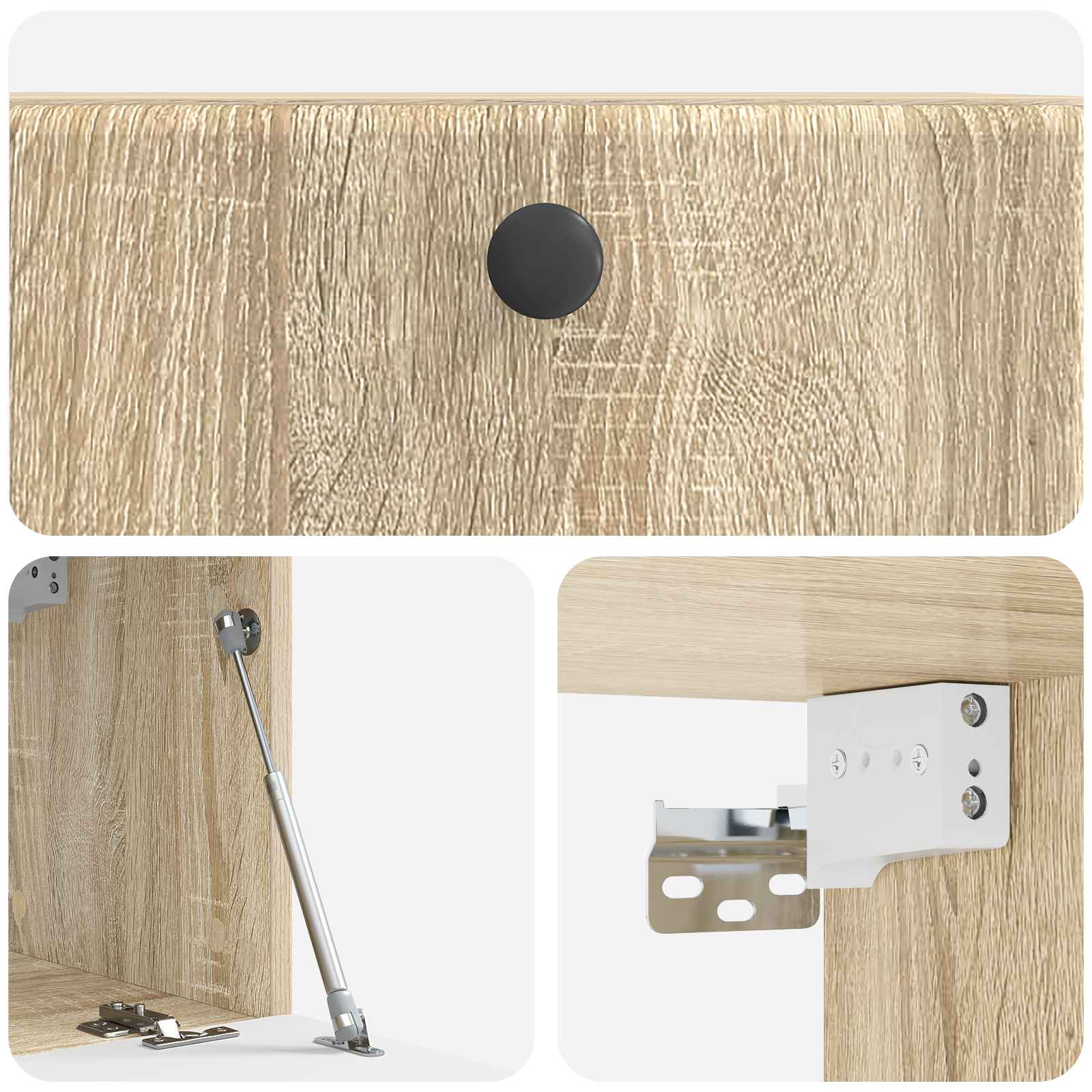 Wandmontierter TV-Schrank 59,5 x 31 x 30 cm Sonoma-Eiche