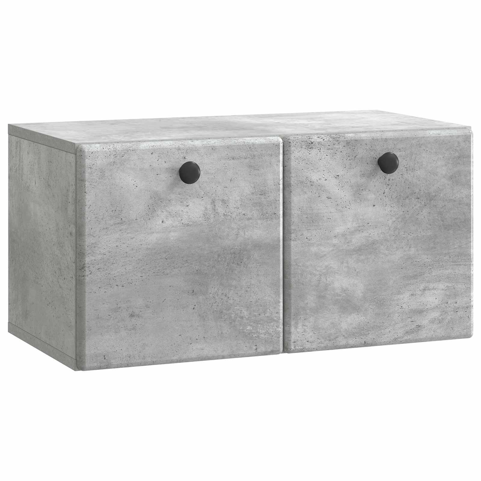 Wandmontierter TV-Schrank 59,5 x 31 x 30 cm Betongrau