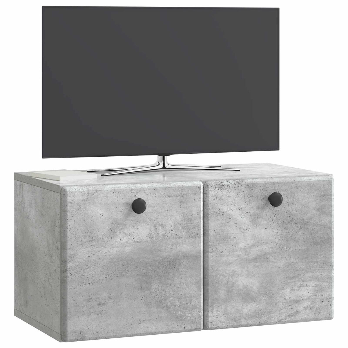 Wandmontierter TV-Schrank 59,5 x 31 x 30 cm Betongrau