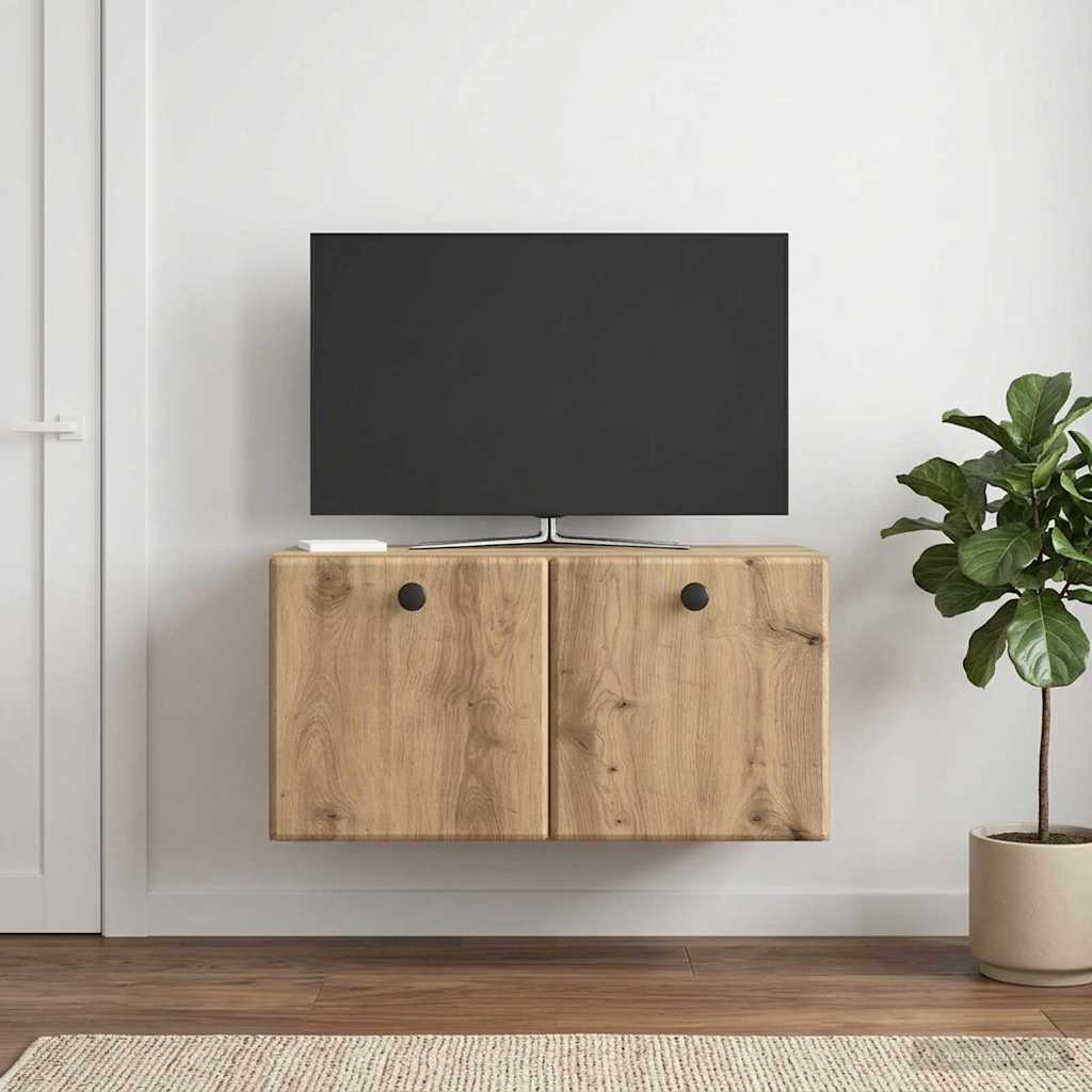 Wandmontierter TV-Schrank 59,5 x 31 x 30 cm Artisan-Eiche