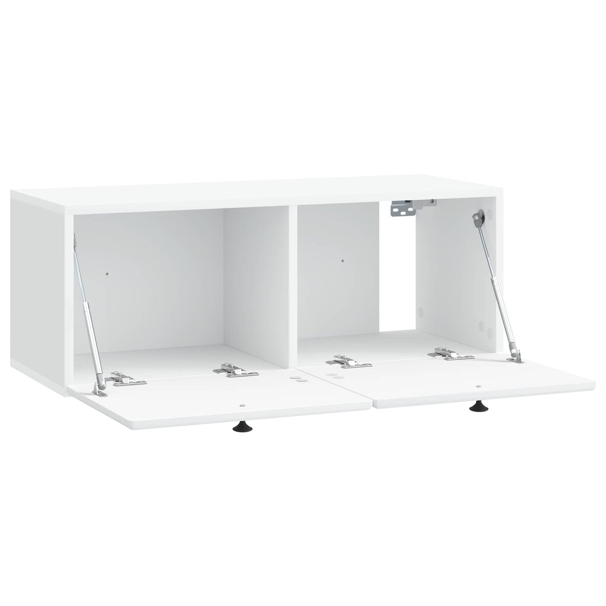 Wandmontierter TV-Schrank 78,5 x 31 x 30 cm Weiß Holzwerkstoff