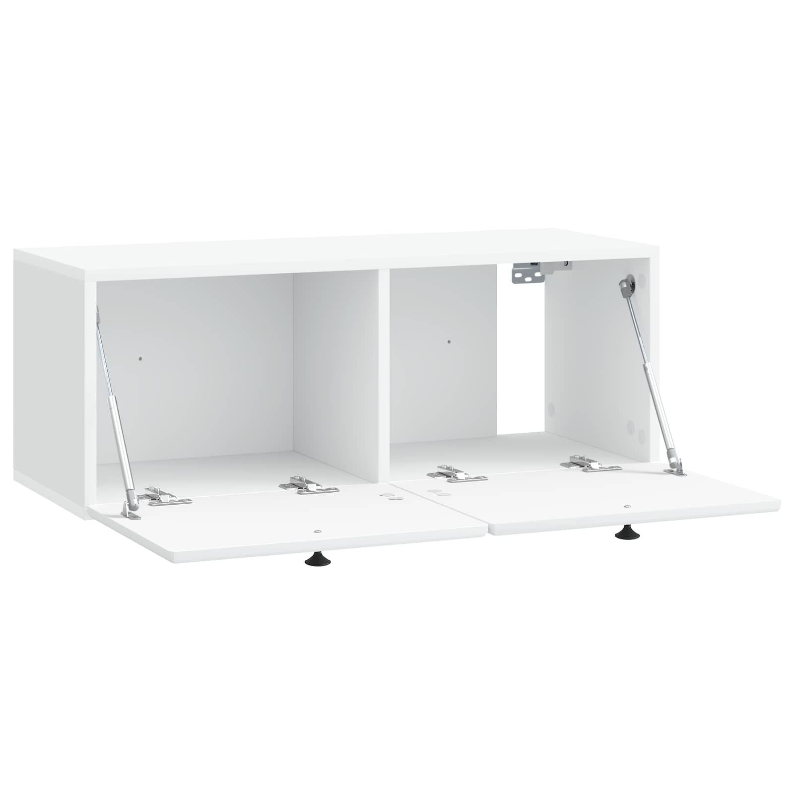 Wandmontierter TV-Schrank 78,5 x 31 x 30 cm Weiß Holzwerkstoff