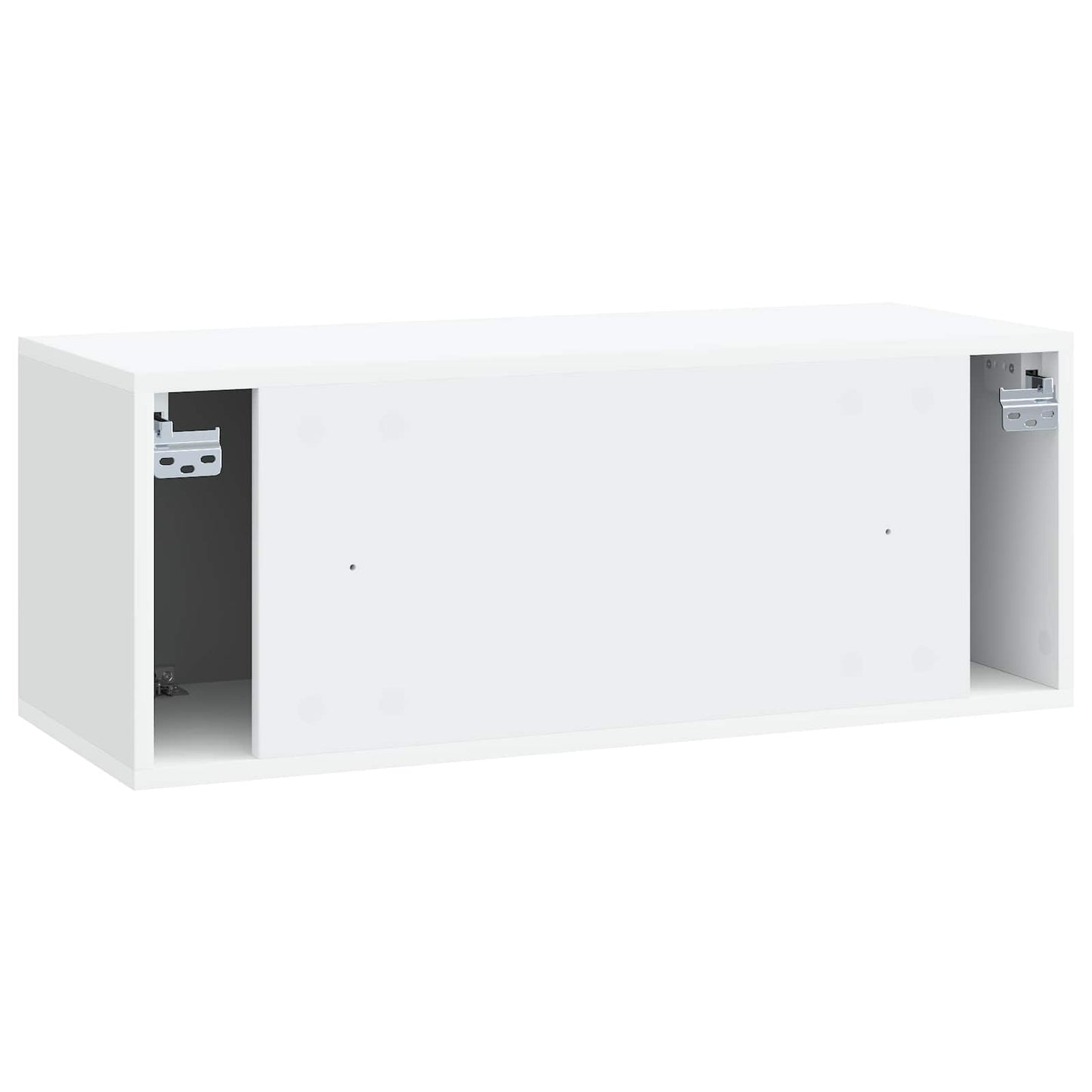 Wandmontierter TV-Schrank 78,5 x 31 x 30 cm Weiß Holzwerkstoff