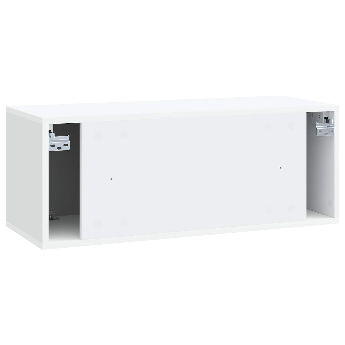 Wandmontierter TV-Schrank 78,5 x 31 x 30 cm Weiß Holzwerkstoff