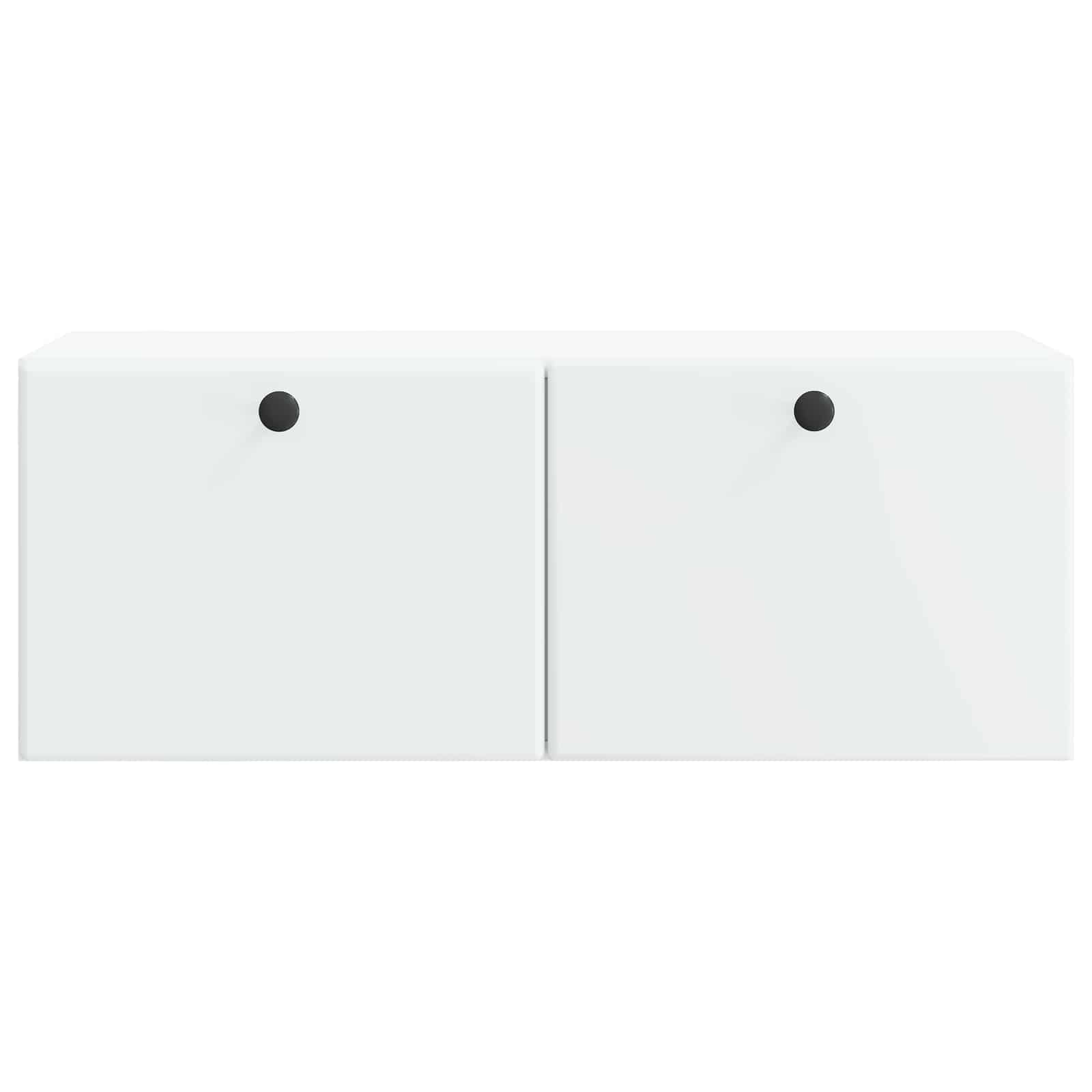 Wandmontierter TV-Schrank 78,5 x 31 x 30 cm Weiß Holzwerkstoff