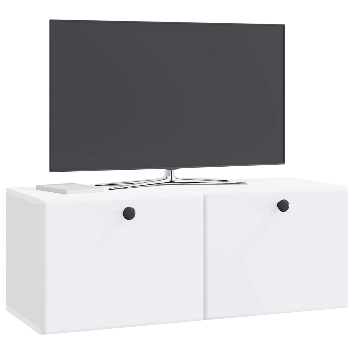 Wandmontierter TV-Schrank 78,5 x 31 x 30 cm Weiß Holzwerkstoff