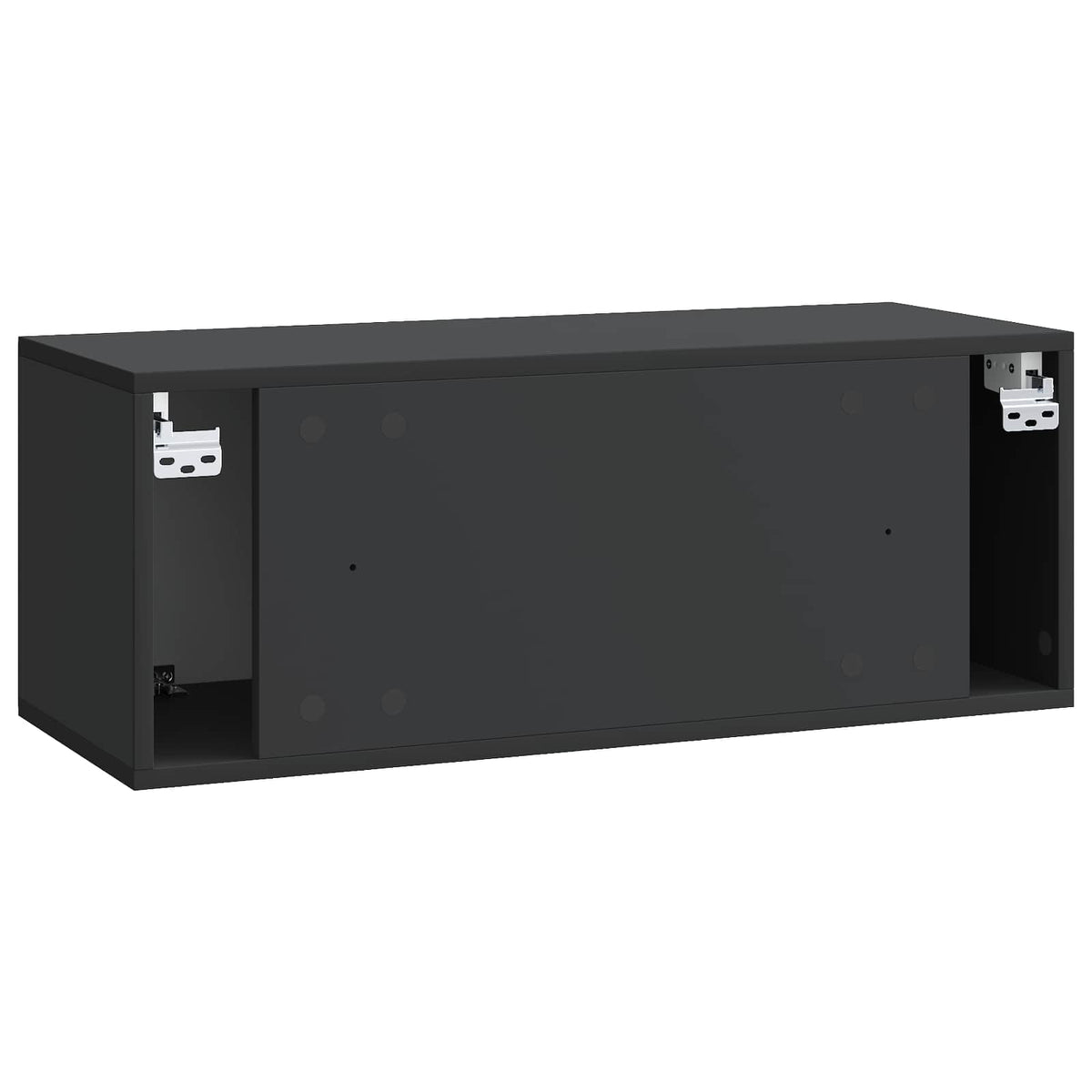 Wandmontierter TV-Schrank 78,5 x 31 x 30 cm Schwarz