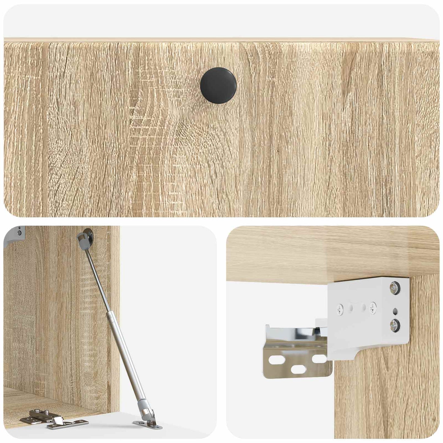 Wandmontierter TV-Schrank 78,5 x 31 x 30 cm Sonoma-Eiche