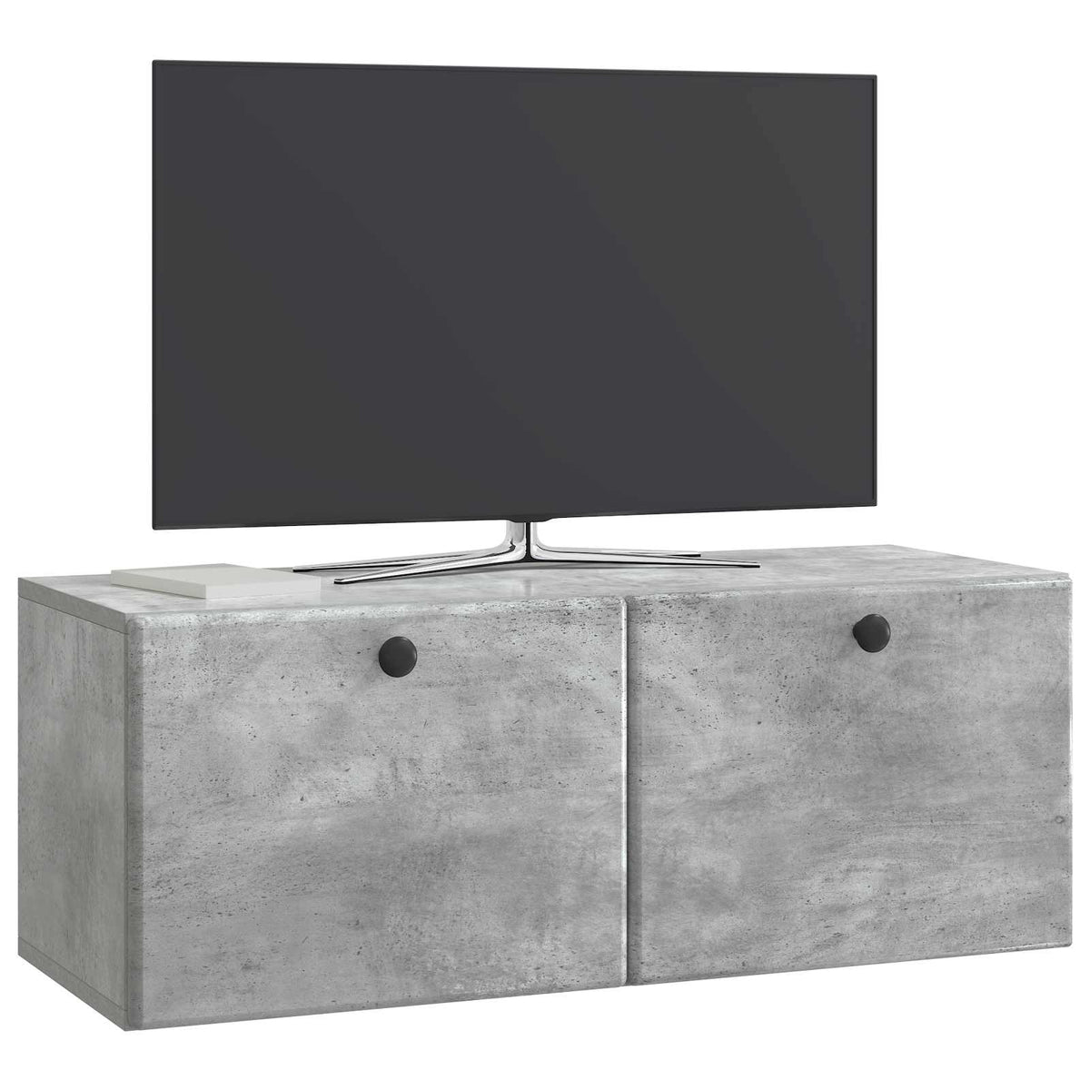 Wandmontierter TV-Schrank 78,5 x 31 x 30 cm Betongrau