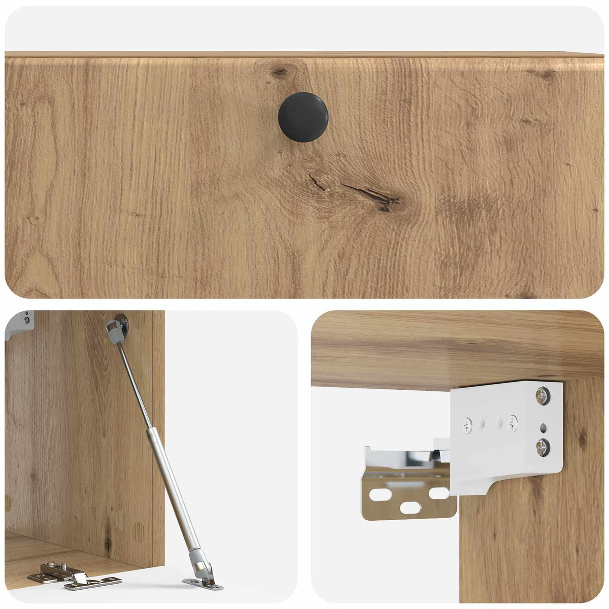 Wandmontierter TV-Schrank 78,5 x 31 x 30 cm Artisan-Eiche