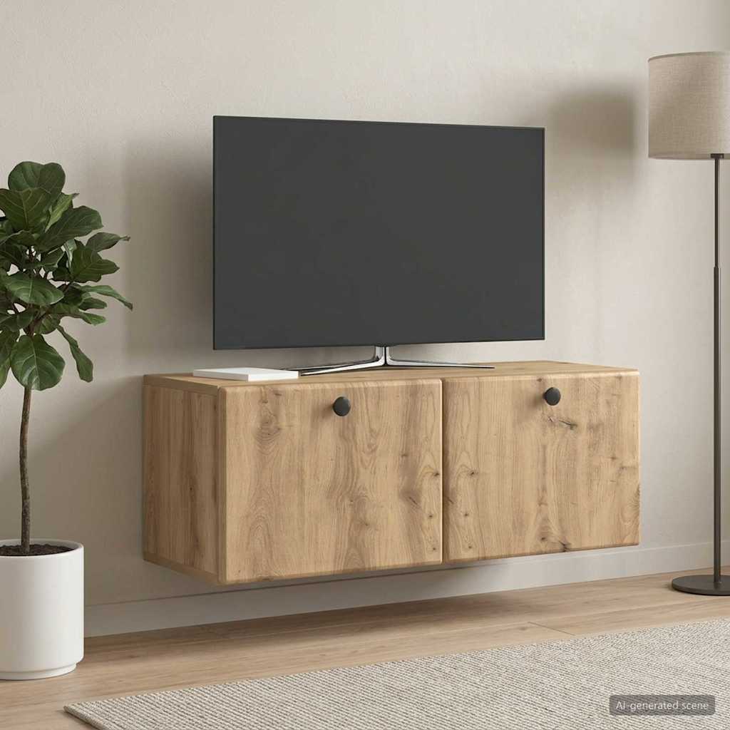 Wandmontierter TV-Schrank 78,5 x 31 x 30 cm Artisan-Eiche