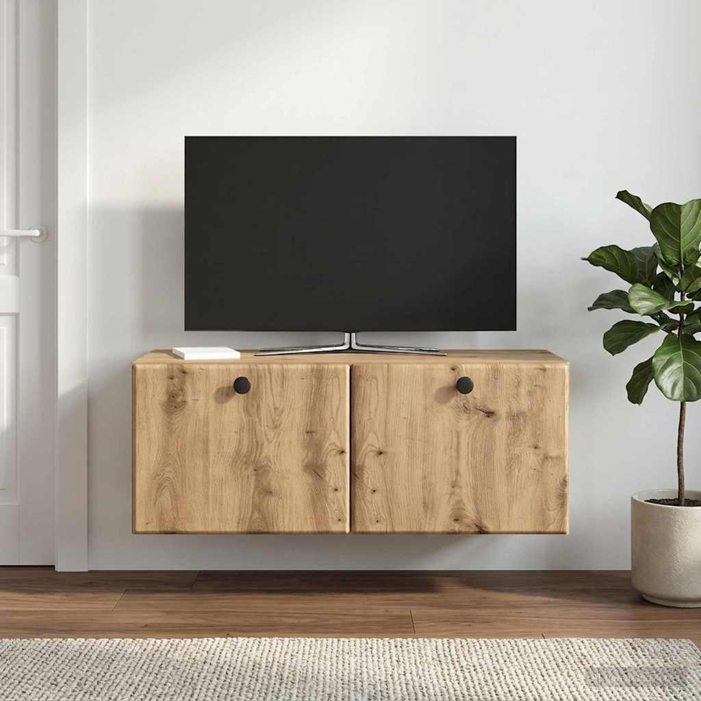 Wandmontierter TV-Schrank 78,5 x 31 x 30 cm Artisan-Eiche