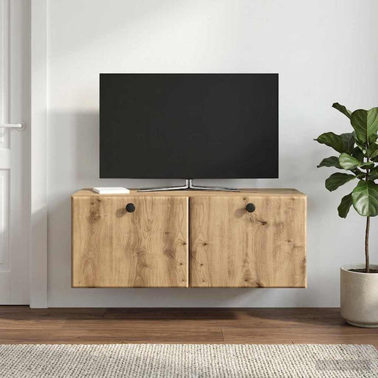 Wandmontierter TV-Schrank 78,5 x 31 x 30 cm Artisan-Eiche