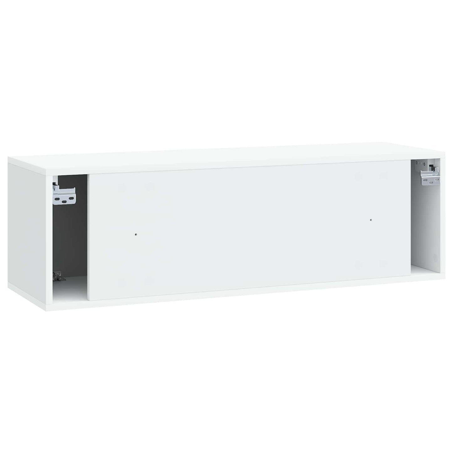 Wandmontierter TV-Schrank 98 x 31 x 30 cm Weiß Holzwerkstoff
