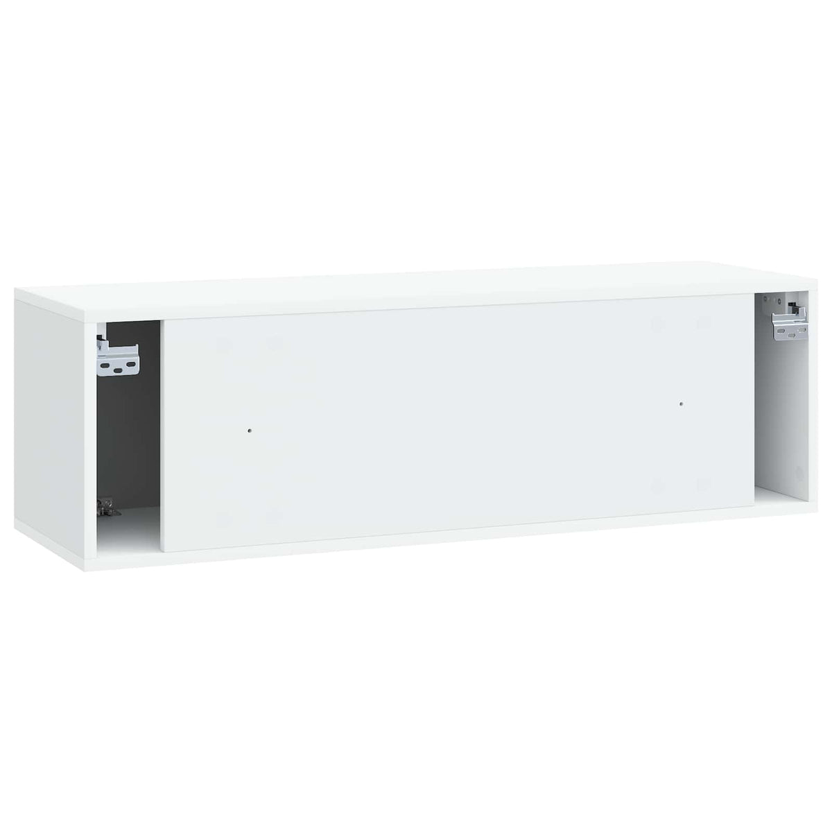 Wandmontierter TV-Schrank 98 x 31 x 30 cm Weiß Holzwerkstoff