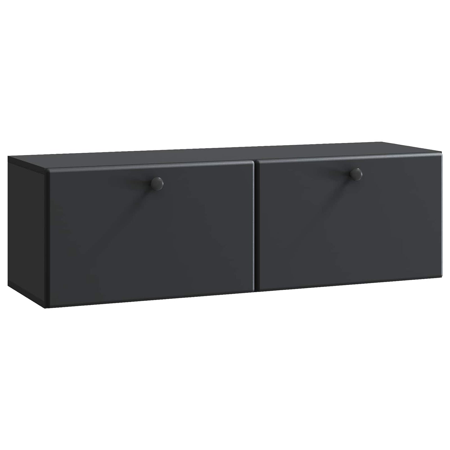 Wandmontierter TV-Schrank 98 x 31 x 30 cm Schwarz Holzwerkstoff