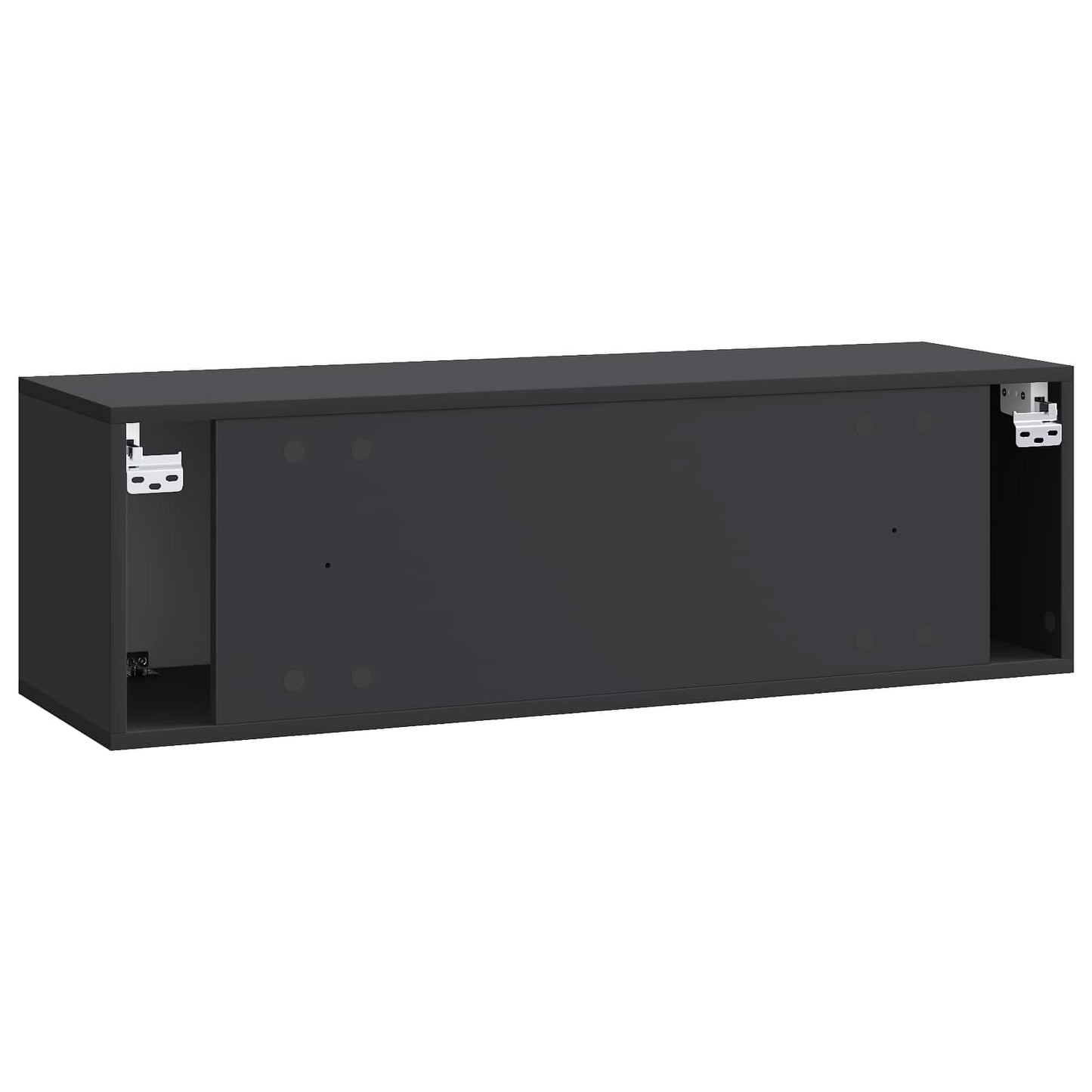 Wandmontierter TV-Schrank 98 x 31 x 30 cm Schwarz Holzwerkstoff