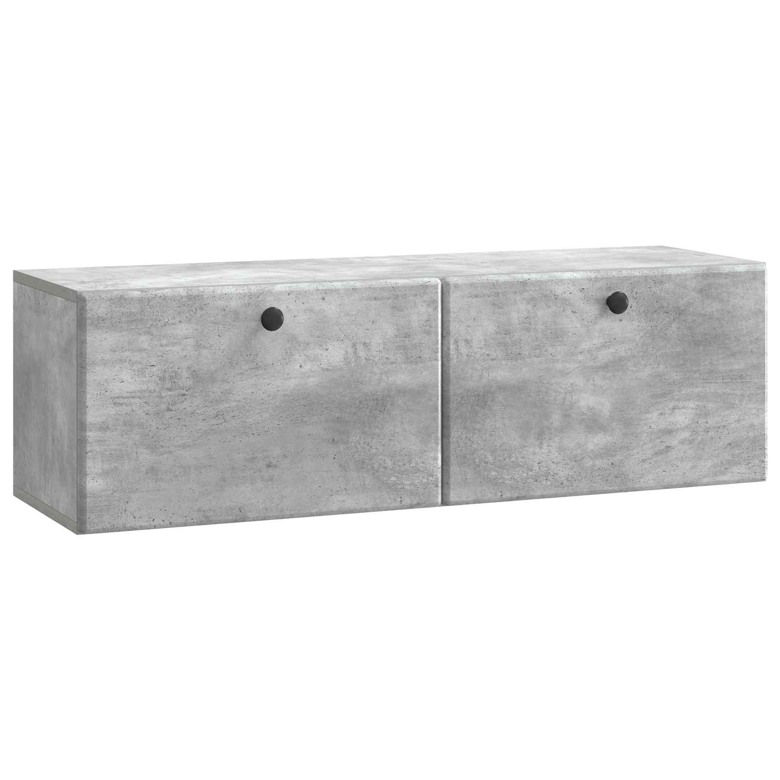 Wandmontierter TV-Schrank 98 x 31 x 30 cm Betongrau