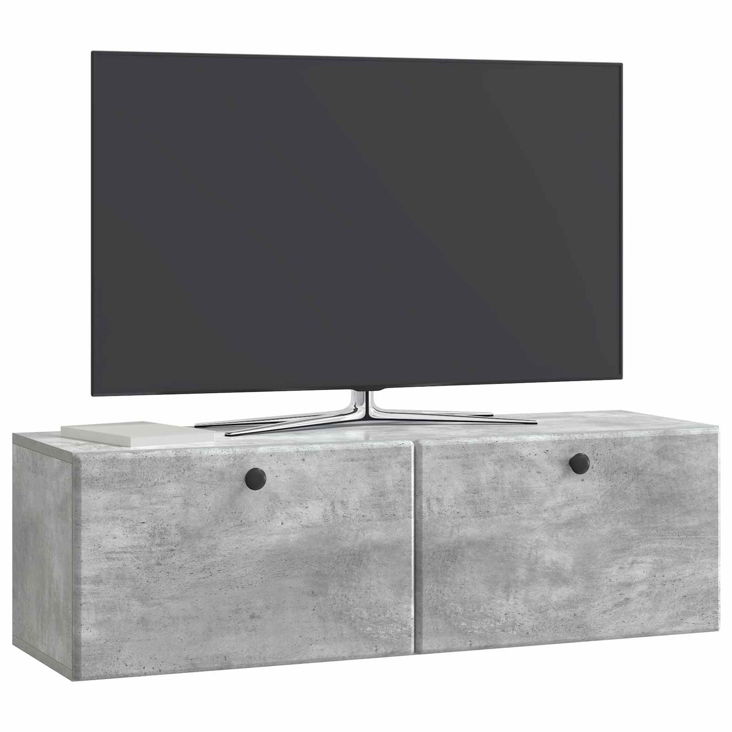 Wandmontierter TV-Schrank 98 x 31 x 30 cm Betongrau
