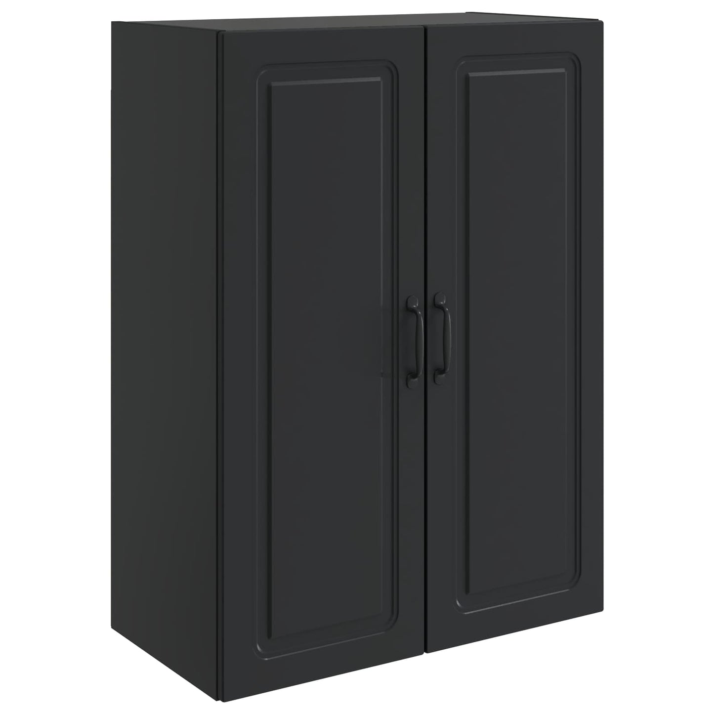 Wandschrank 66 x 34,5 x 90 cm Holzwerkstoff Schwarz