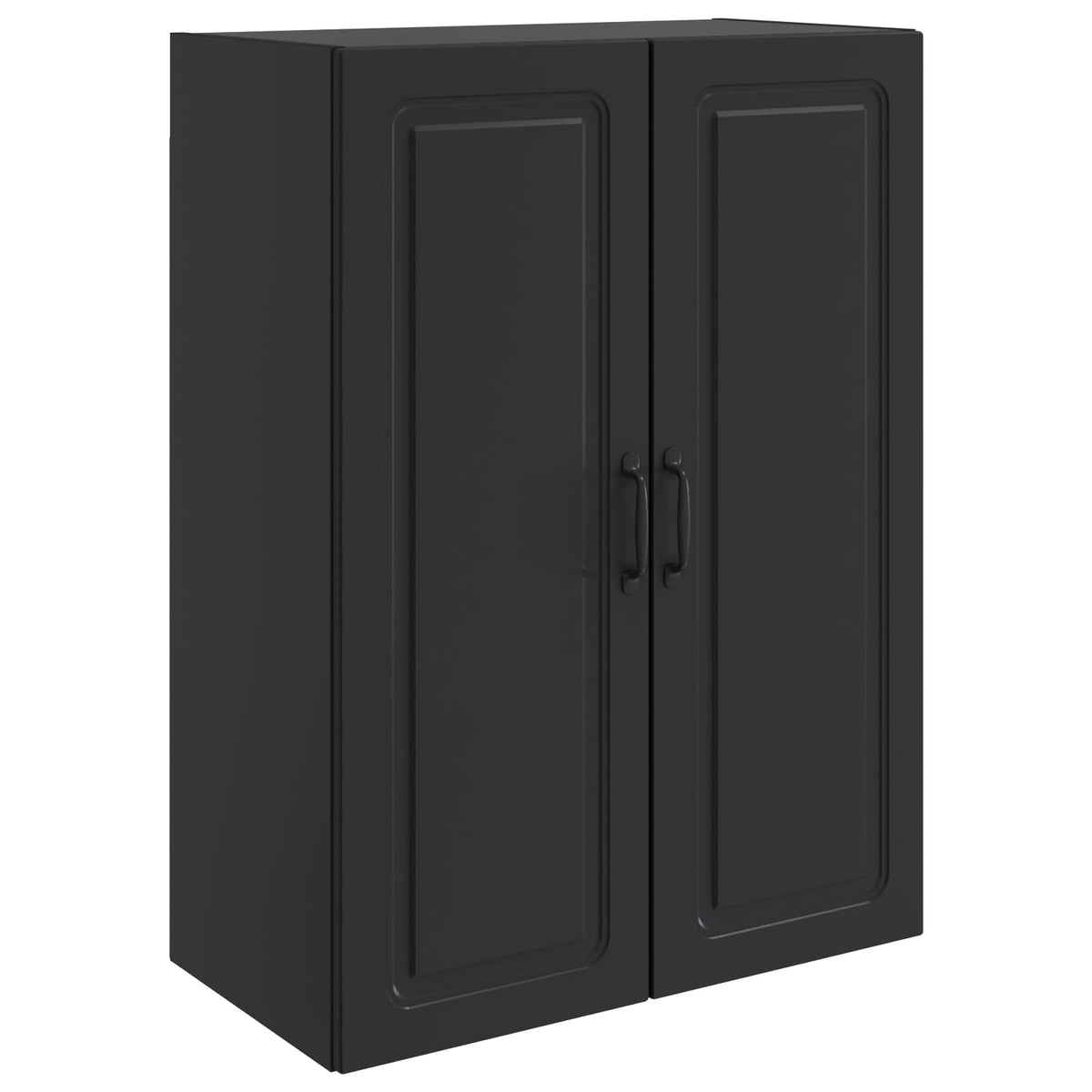 Wandschrank 66 x 34,5 x 90 cm Holzwerkstoff Schwarz