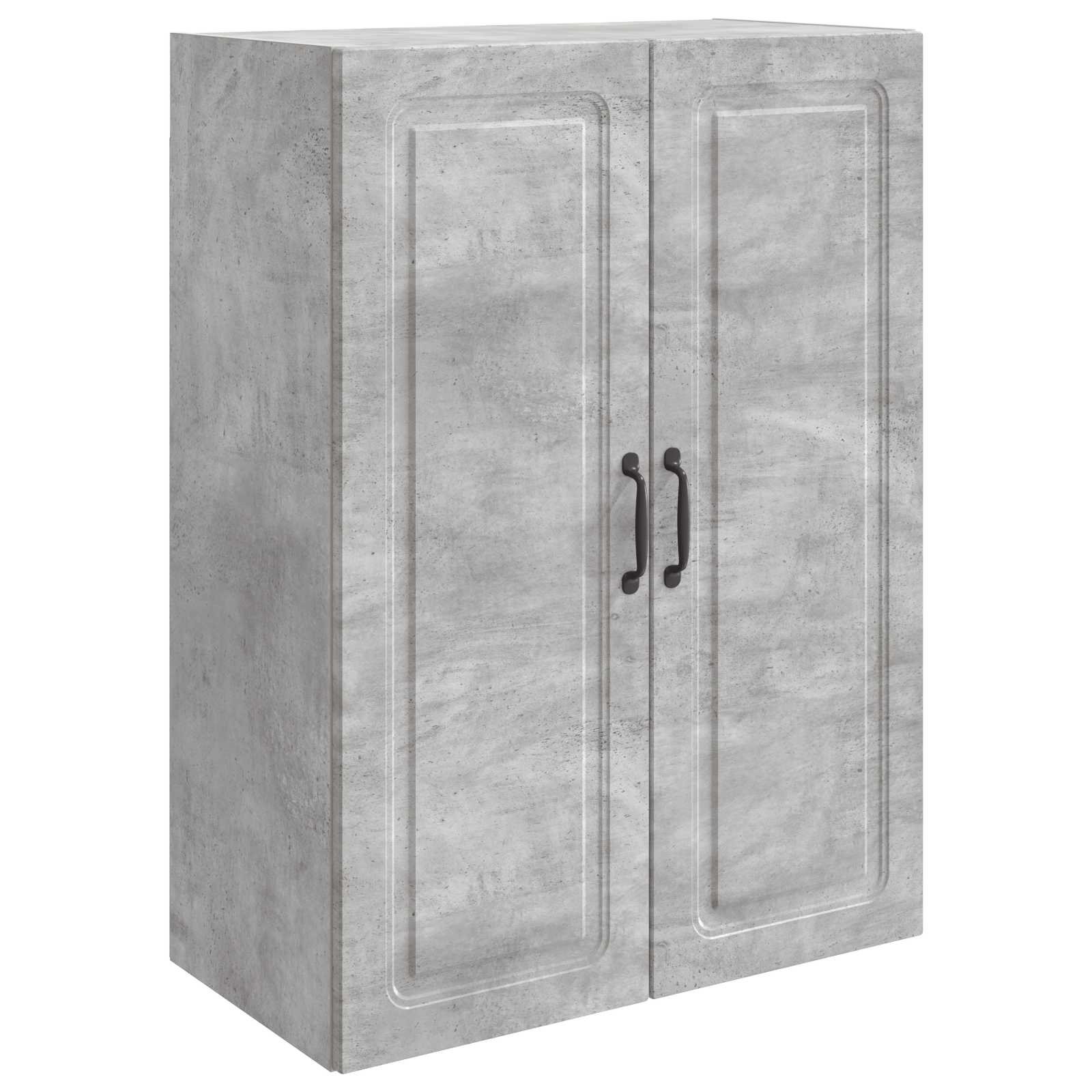 Wandschrank 66 x 34,5 x 90 cm Holzwerkstoff Betongrau
