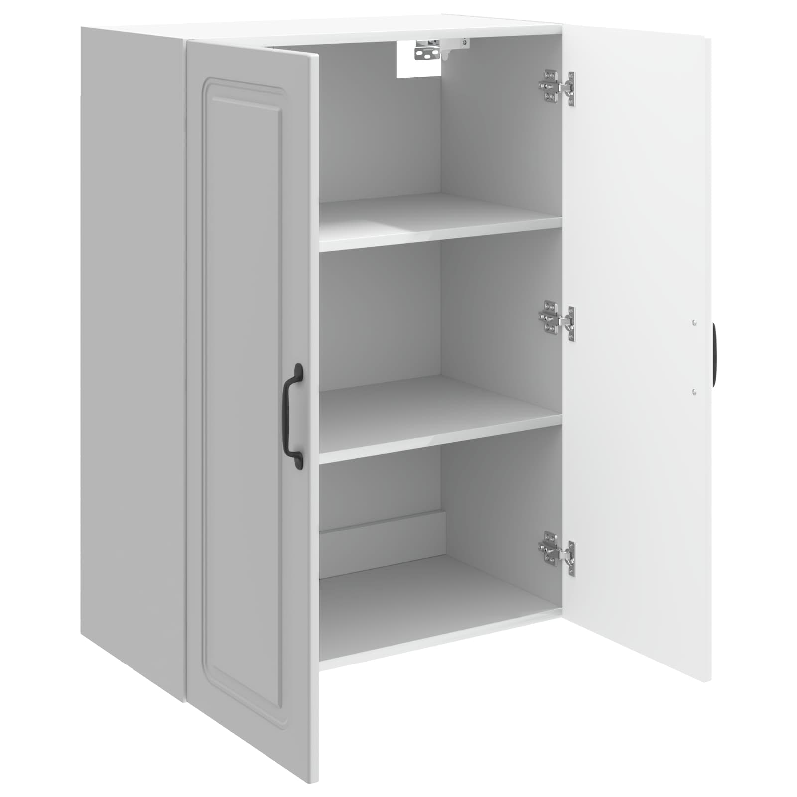 Wandschrank 66 x 34,5 x 90 cm Holzwerkstoff Hochglanz Weiß