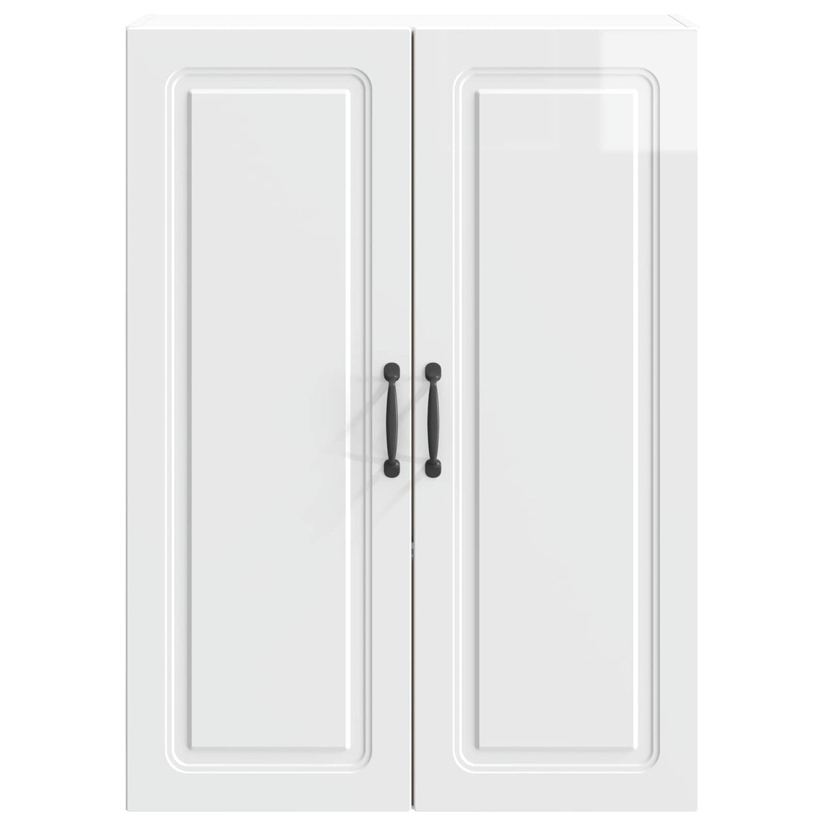 Wandschrank 66 x 34,5 x 90 cm Holzwerkstoff Hochglanz Weiß