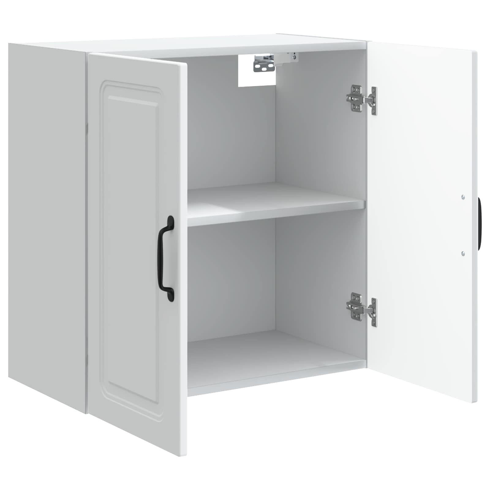 Wandschrank 59 x 31 x 60 cm Holzwerkstoff Weiß