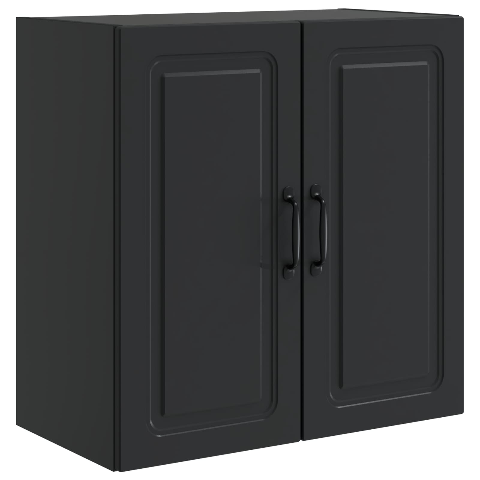 Wandschrank 59 x 31 x 60 cm Holzwerkstoff Schwarz
