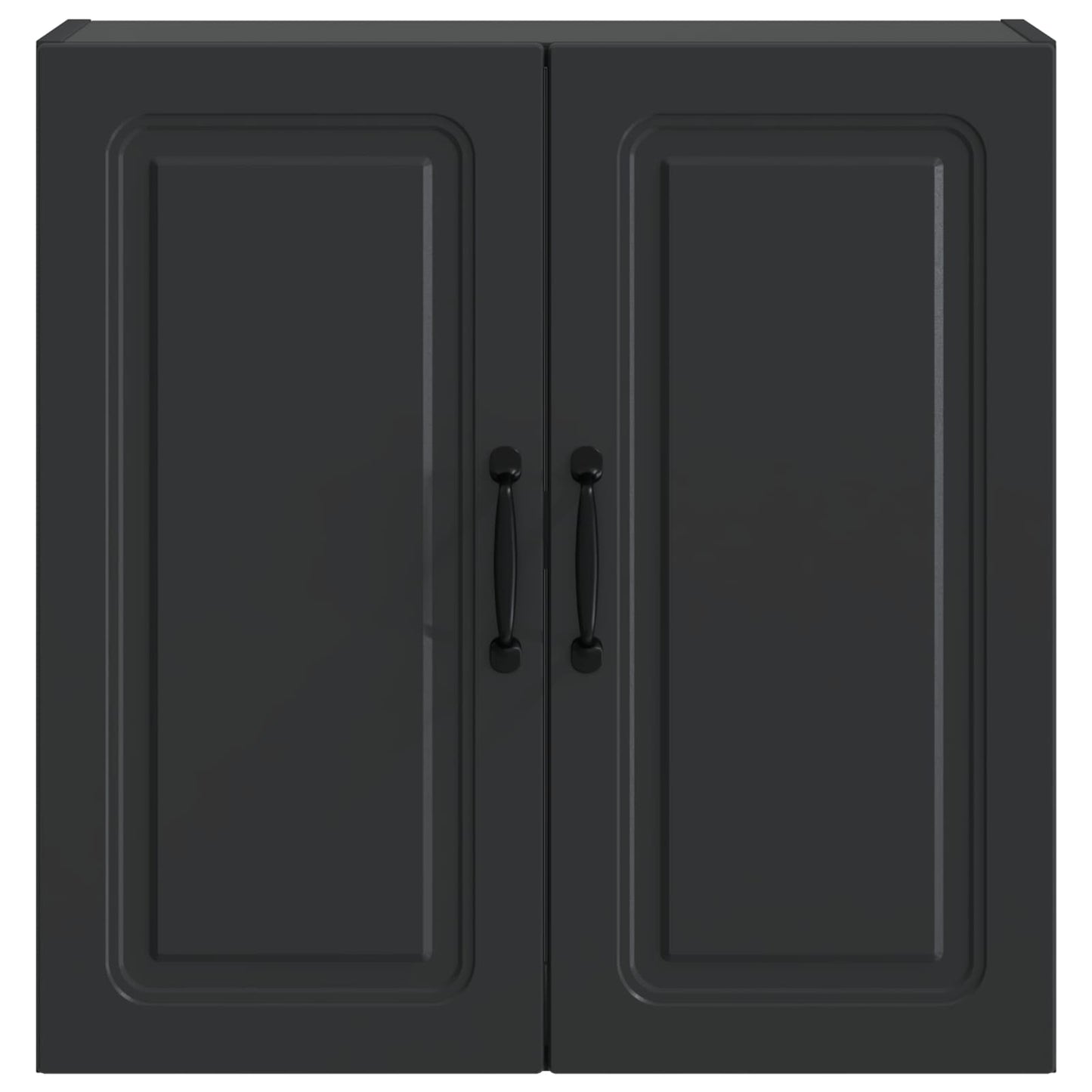 Wandschrank 59 x 31 x 60 cm Holzwerkstoff Schwarz