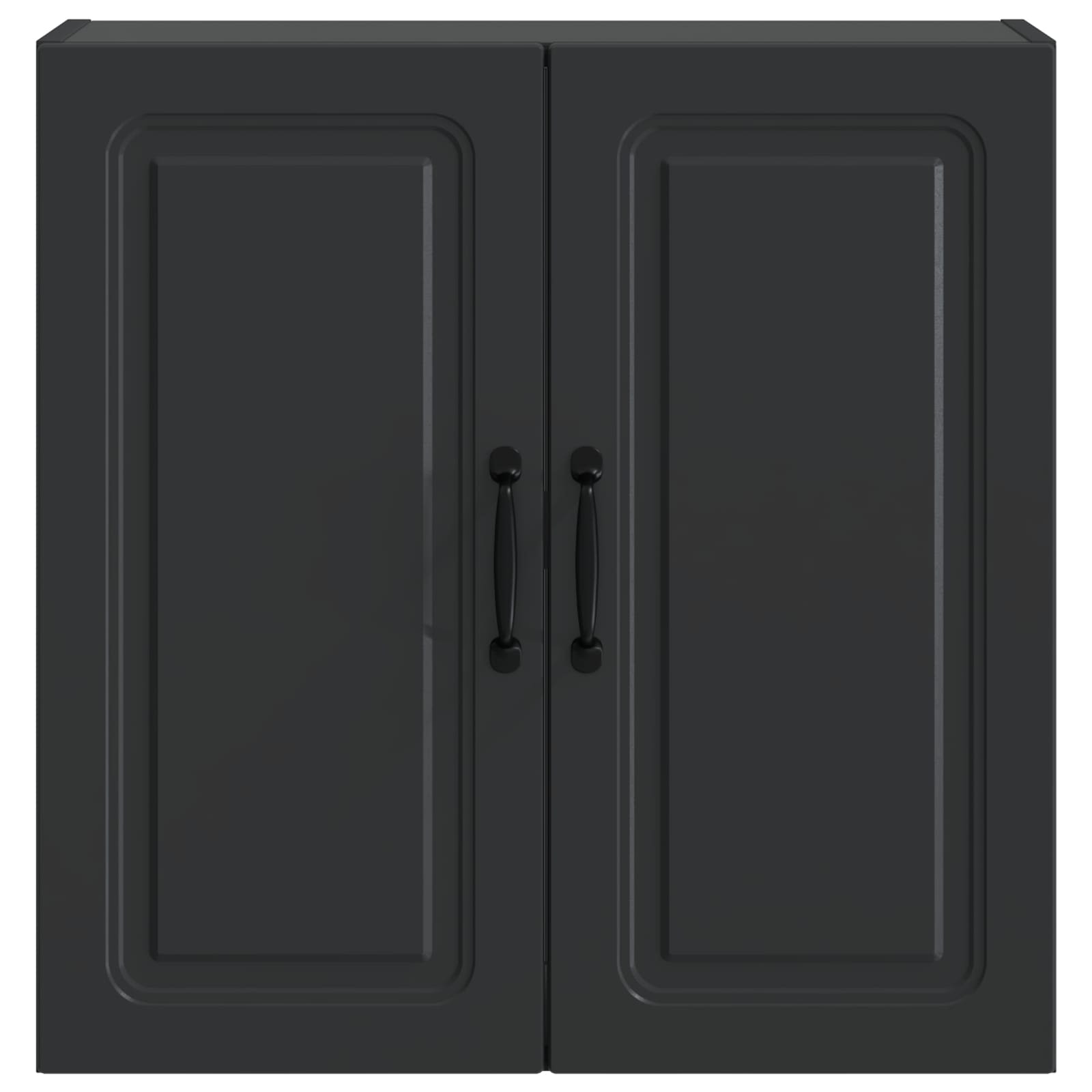 Wandschrank 59 x 31 x 60 cm Holzwerkstoff Schwarz