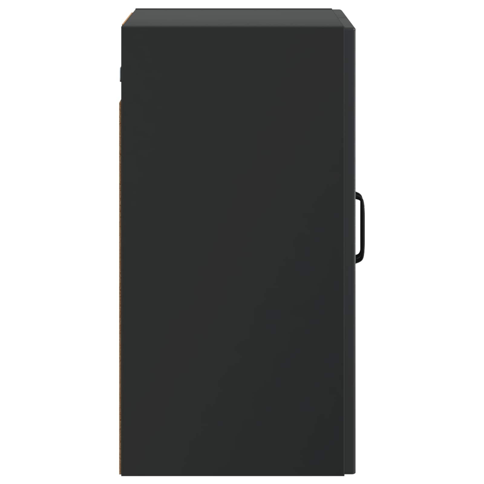 Wandschrank 59 x 31 x 60 cm Holzwerkstoff Schwarz