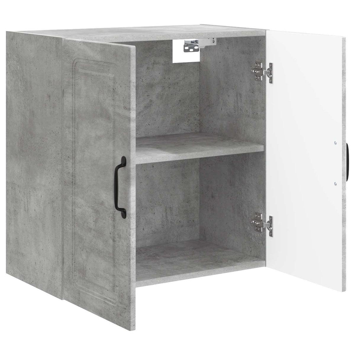 Wandschrank 59 x 31 x 60 cm Holzwerkstoff Betongrau
