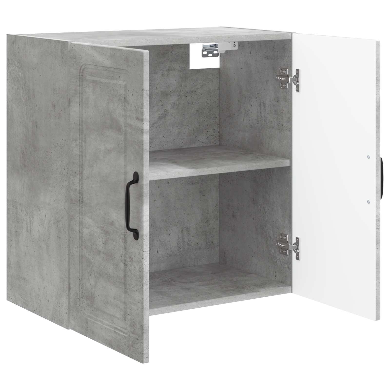 Wandschrank 59 x 31 x 60 cm Holzwerkstoff Betongrau