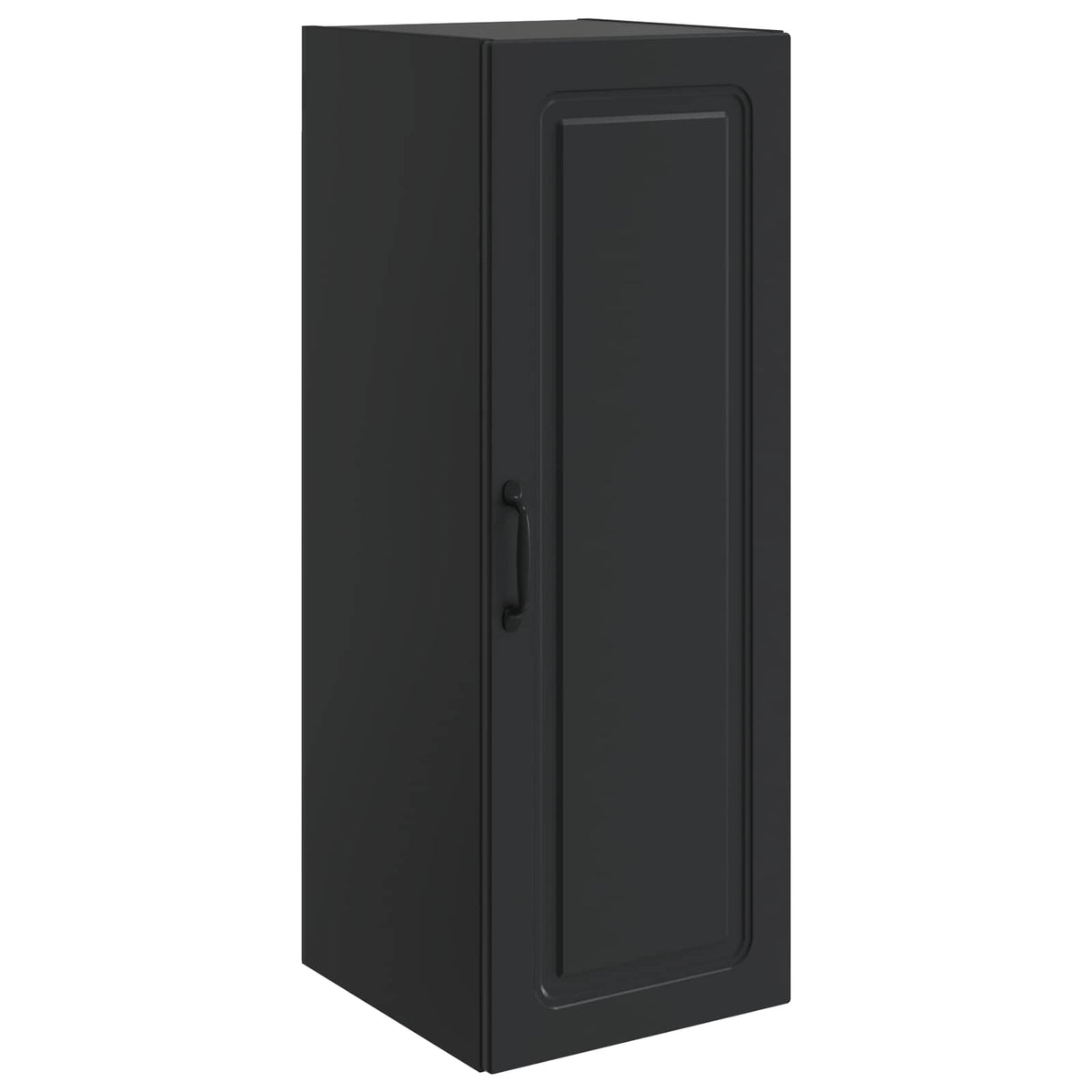 Wandschrank 33 x 34,5 x 90 cm Holzwerkstoff Schwarz