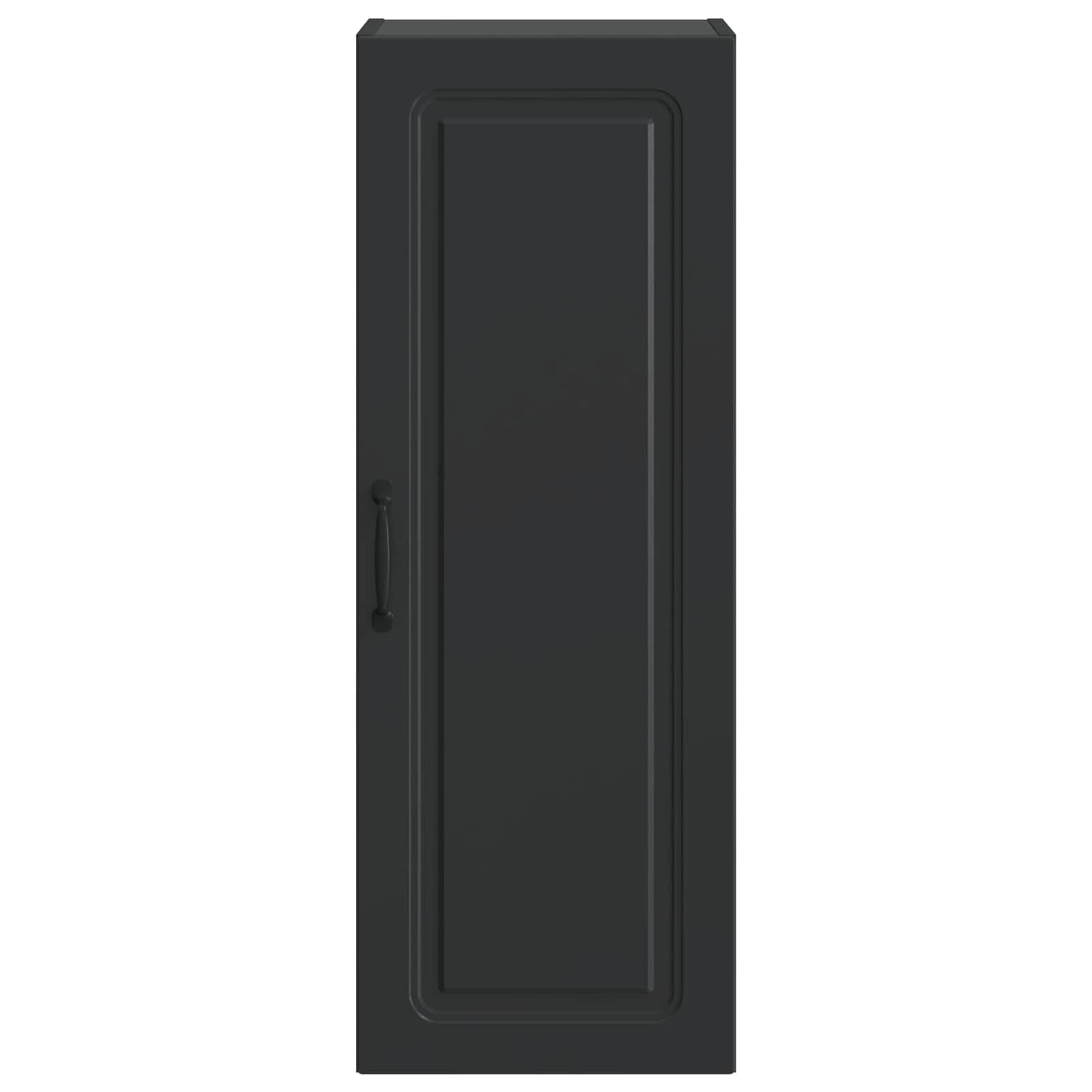 Wandschrank 33 x 34,5 x 90 cm Holzwerkstoff Schwarz