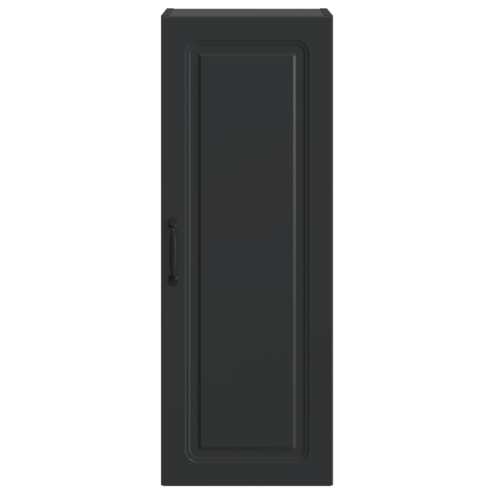 Wandschrank 33 x 34,5 x 90 cm Holzwerkstoff Schwarz