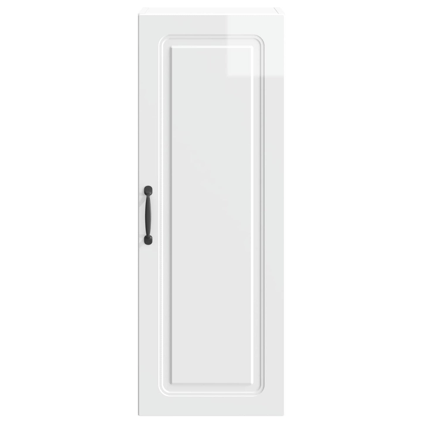 Wandschrank 33 x 34,5 x 90 cm Holzwerkstoff Hochglanz Weiß