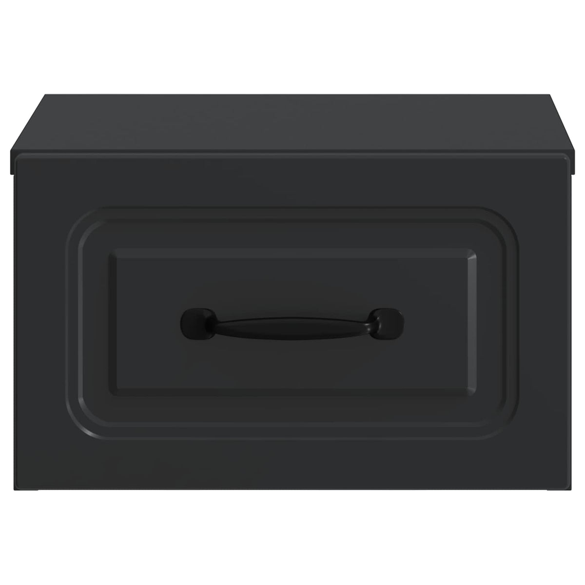 Wandmontierter Nachttisch Schwarz 34,5 x 33 x 20 cm