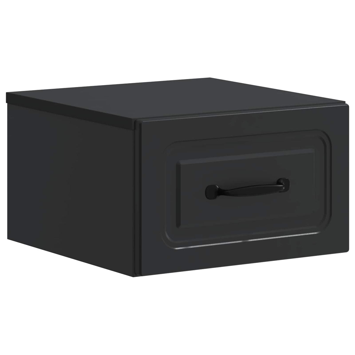 Wandmontierter Nachttisch 2 stk. Schwarz 34,5 x 33 x 20 cm